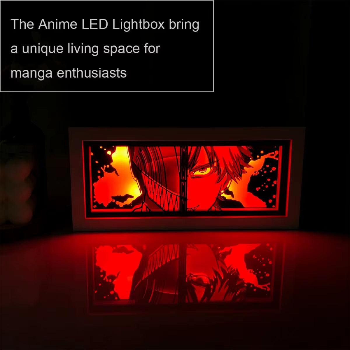 Anime 3D LED Light Box – Laser-Cut Shadow Lamp & Paper Carving Night Light for Room Decor, Parties, and Gifts