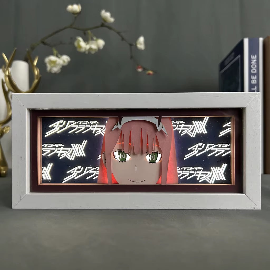 Anime 3D LED Light Box – Laser-Cut Shadow Lamp & Paper Carving Night Light for Room Decor, Parties, and Gifts