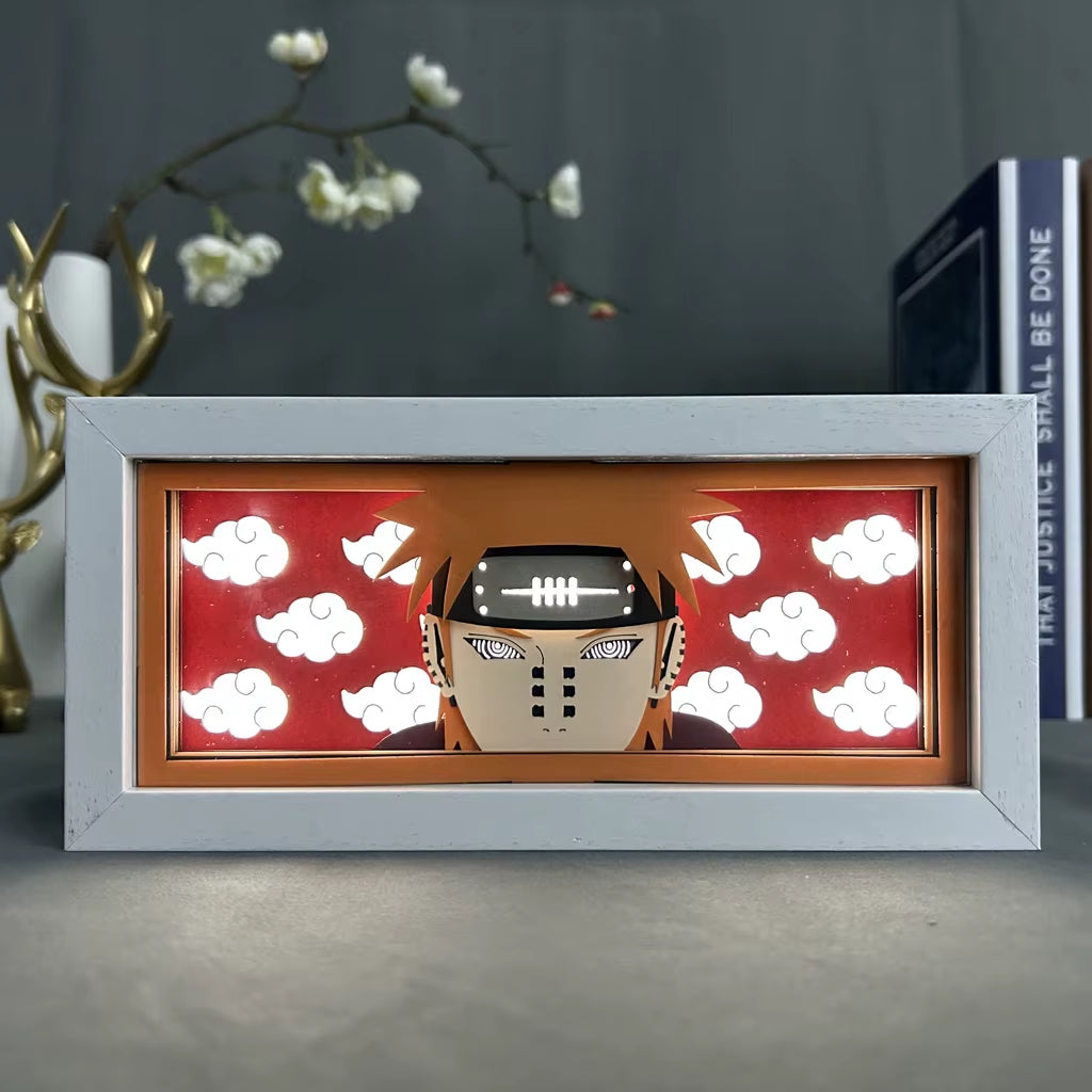 Anime 3D LED Light Box – Laser-Cut Shadow Lamp & Paper Carving Night Light for Room Decor, Parties, and Gifts