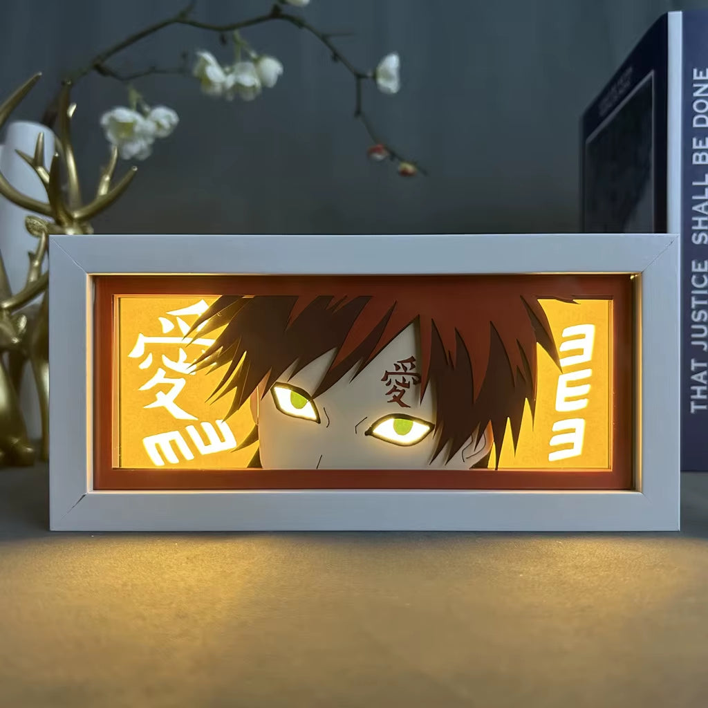 Anime 3D LED Light Box – Laser-Cut Shadow Lamp & Paper Carving Night Light for Room Decor, Parties, and Gifts
