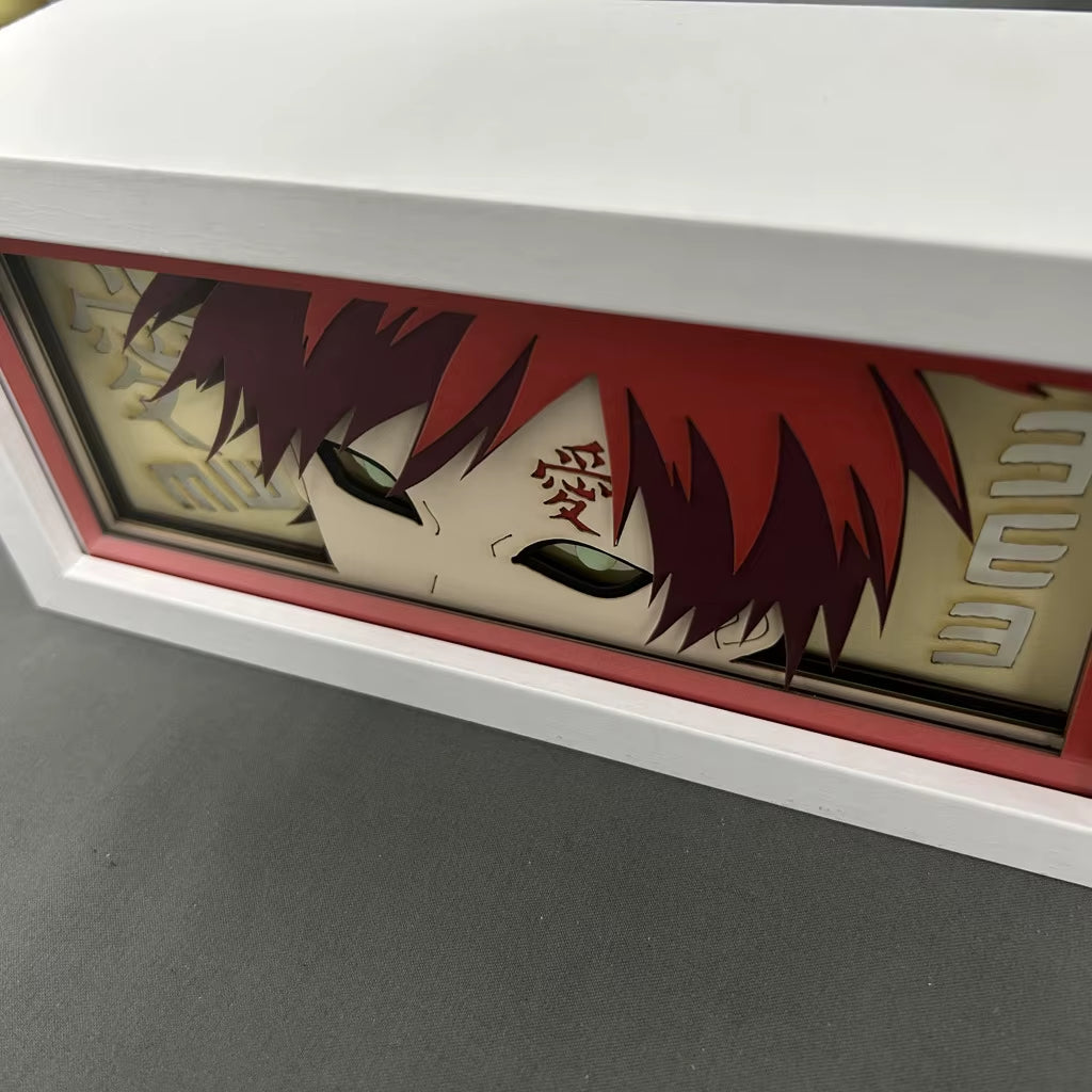 Anime 3D LED Light Box – Laser-Cut Shadow Lamp & Paper Carving Night Light for Room Decor, Parties, and Gifts
