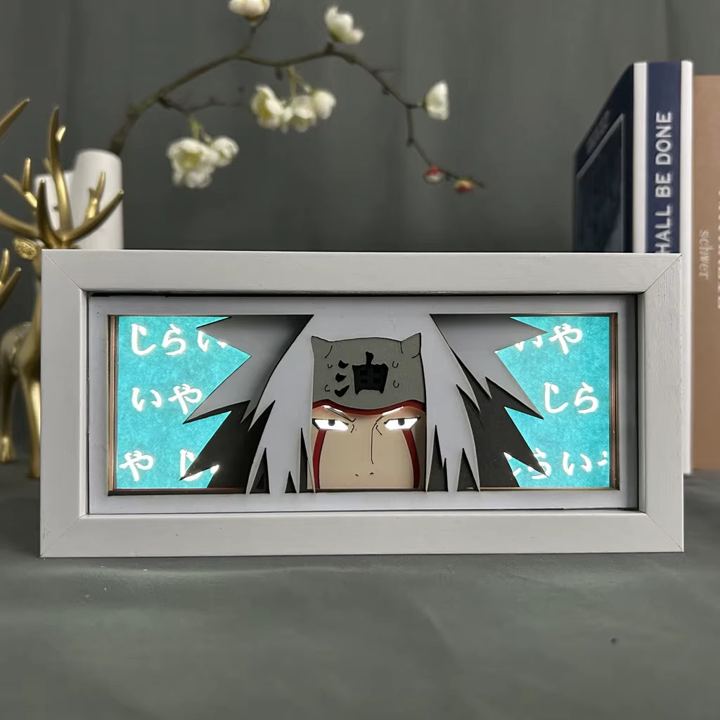 Anime 3D LED Light Box – Laser-Cut Shadow Lamp & Paper Carving Night Light for Room Decor, Parties, and Gifts