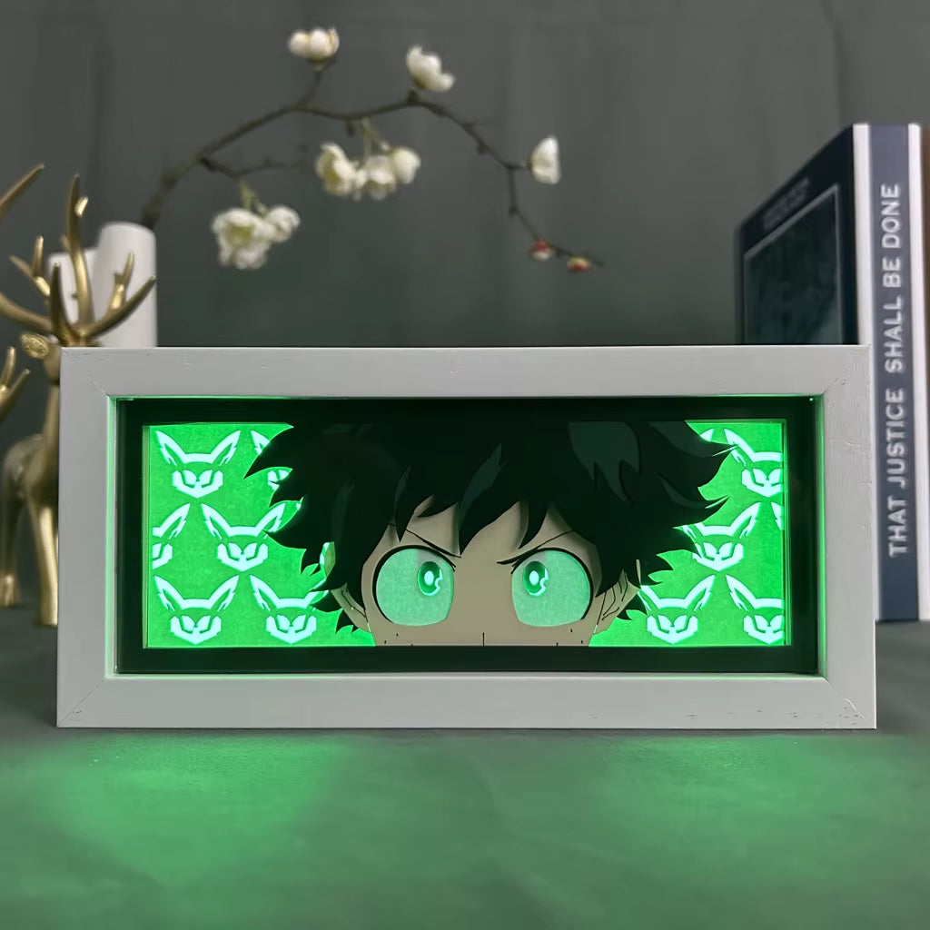 Anime 3D LED Light Box – Laser-Cut Shadow Lamp & Paper Carving Night Light for Room Decor, Parties, and Gifts