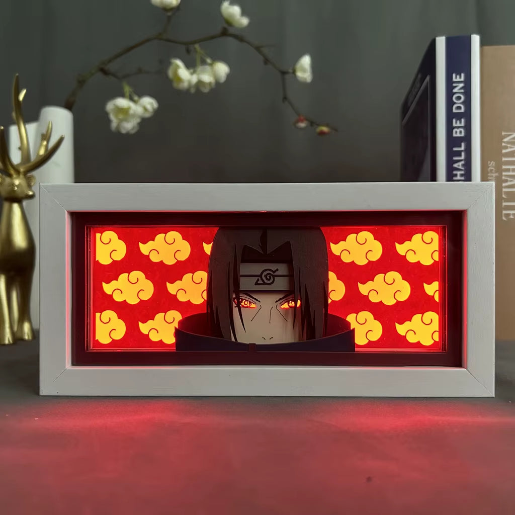 Anime 3D LED Light Box – Laser-Cut Shadow Lamp & Paper Carving Night Light for Room Decor, Parties, and Gifts
