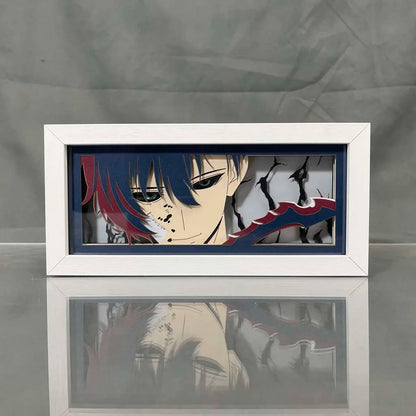 Solo Leveling Sung Jin-Woo LED Anime Light Box – 3D Manga Desk Lamp & Night Light for Bedroom Decor or Birthday Gifts