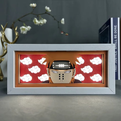Anime 3D LED Light Box – Laser-Cut Shadow Lamp & Paper Carving Night Light for Room Decor, Parties, and Gifts