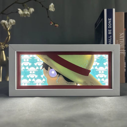 Anime 3D LED Light Box – Laser-Cut Shadow Lamp & Paper Carving Night Light for Room Decor, Parties, and Gifts