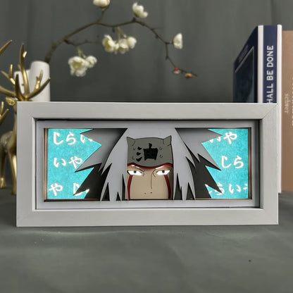 Anime 3D LED Light Box – Laser-Cut Shadow Lamp & Paper Carving Night Light for Room Decor, Parties, and Gifts